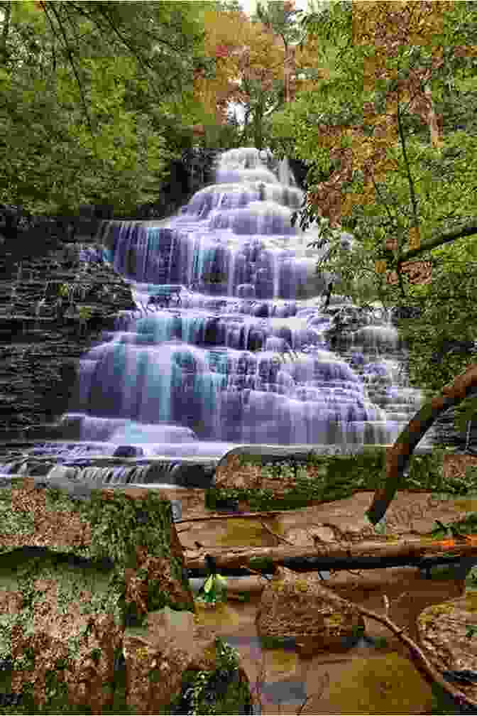 A Breathtaking Waterfall Cascading Over Rocks, Surrounded By Lush Greenery And Mist Dreams Of Nature: A Collection Of Poem