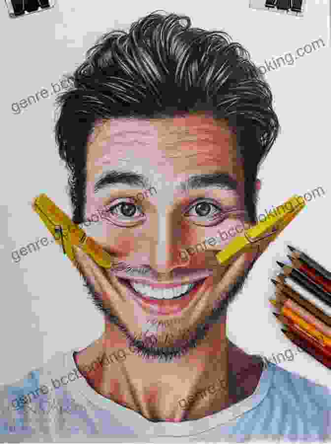 A Candid Photograph Of An Artist Working On A Colored Pencil Portrait, Providing A Glimpse Into Their Creative Process Create Realistic Portraits With Colored Pencil