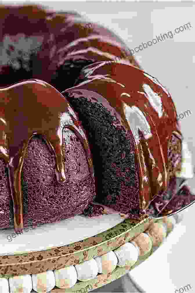 A Close Up Of A Decadent Bundt Cake, Topped With A Rich Chocolate Ganache And Decorated With Fresh Berries. Bundt Cake Cookbook (Decadent Dessert Cookbook 3)