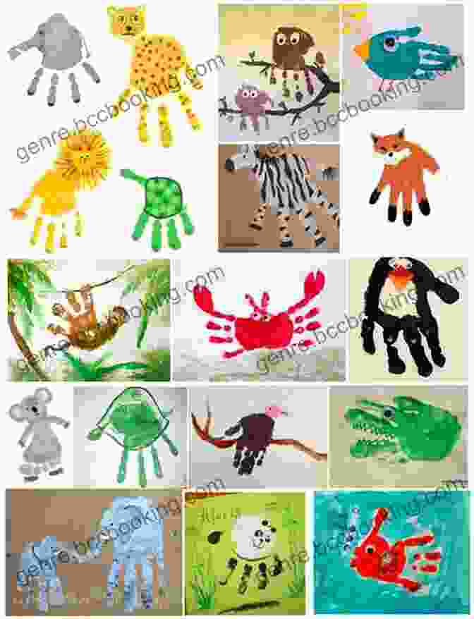A Colorful Handprint Animal Painting Project The Joy Journal For Magical Everyday Play: Easy Activities Creative Craft For Kids And Their Grown Ups