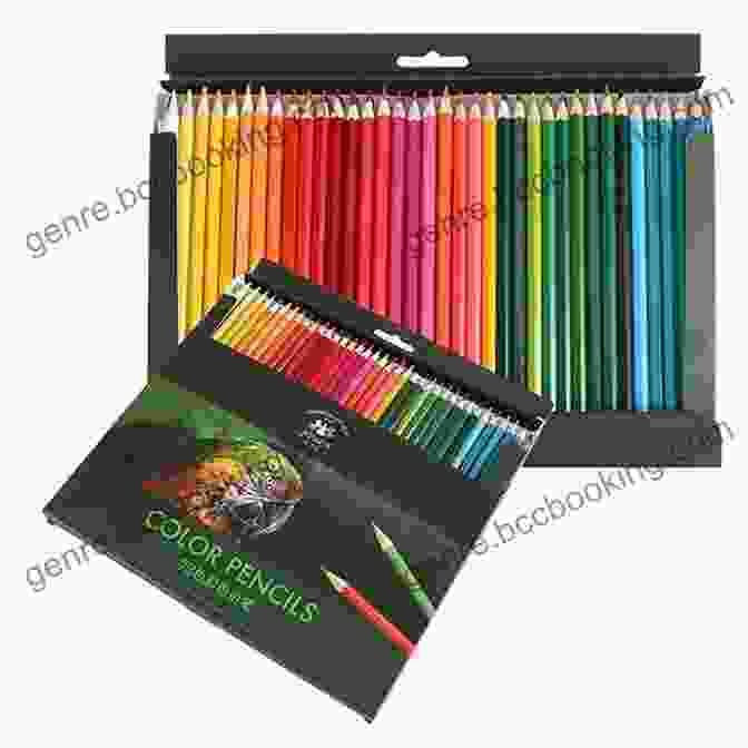 An Array Of Vibrant Colored Pencils, Ready To Ignite Your Artistic Imagination Create Realistic Portraits With Colored Pencil