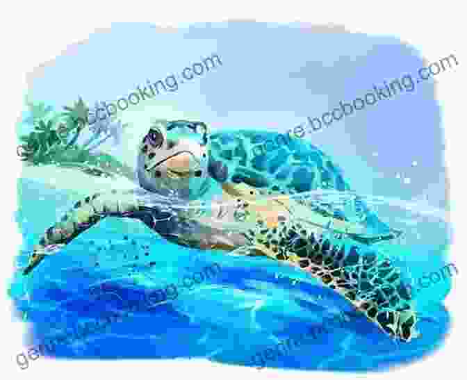 An Illustration Of Wally The Sea Turtle Swimming In The Ocean Wally The Wayward Sea Turtle: A Story About Choices Mistakes And Saving Grace