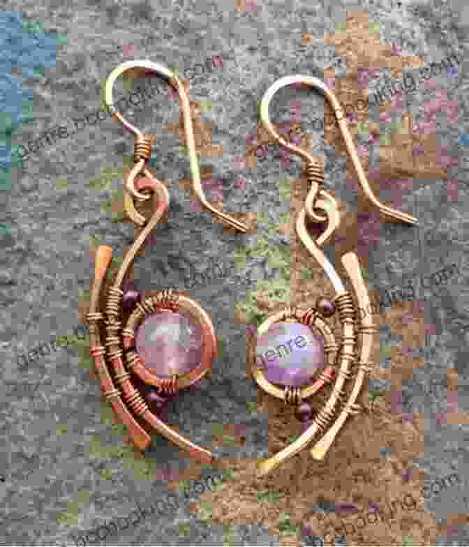 Assortment Of Copper Wire Earring Designs, Showcasing Intricate Patterns And Unique Shapes Making Copper Wire Earrings: More Than 150 Wire Wrapped Designs