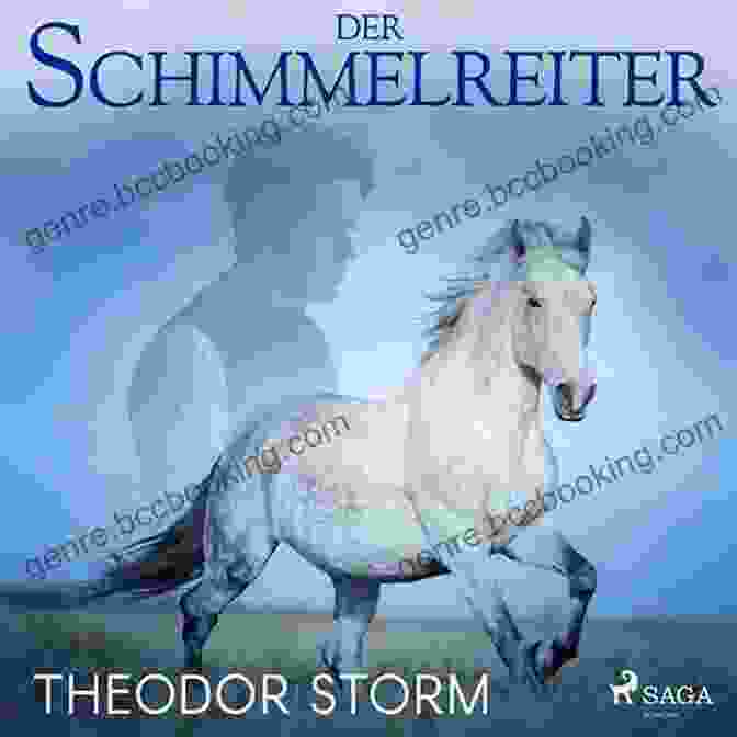 Der Schimmelreiter Book Cover Featuring A Majestic White Horse Amidst Stormy Waves Der Schimmelreiter Rich Linville