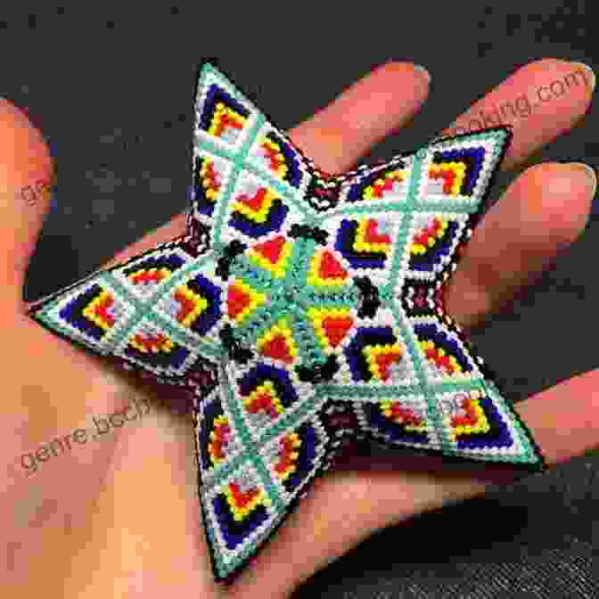 Intricate 3D Peyote Star Ornament How To Stitch 3D Peyote Star 15 Projects: Tutorial For Beginners Beading Patterns Christmas Beaded Stars (3D Peyote Beaded Stars 1)
