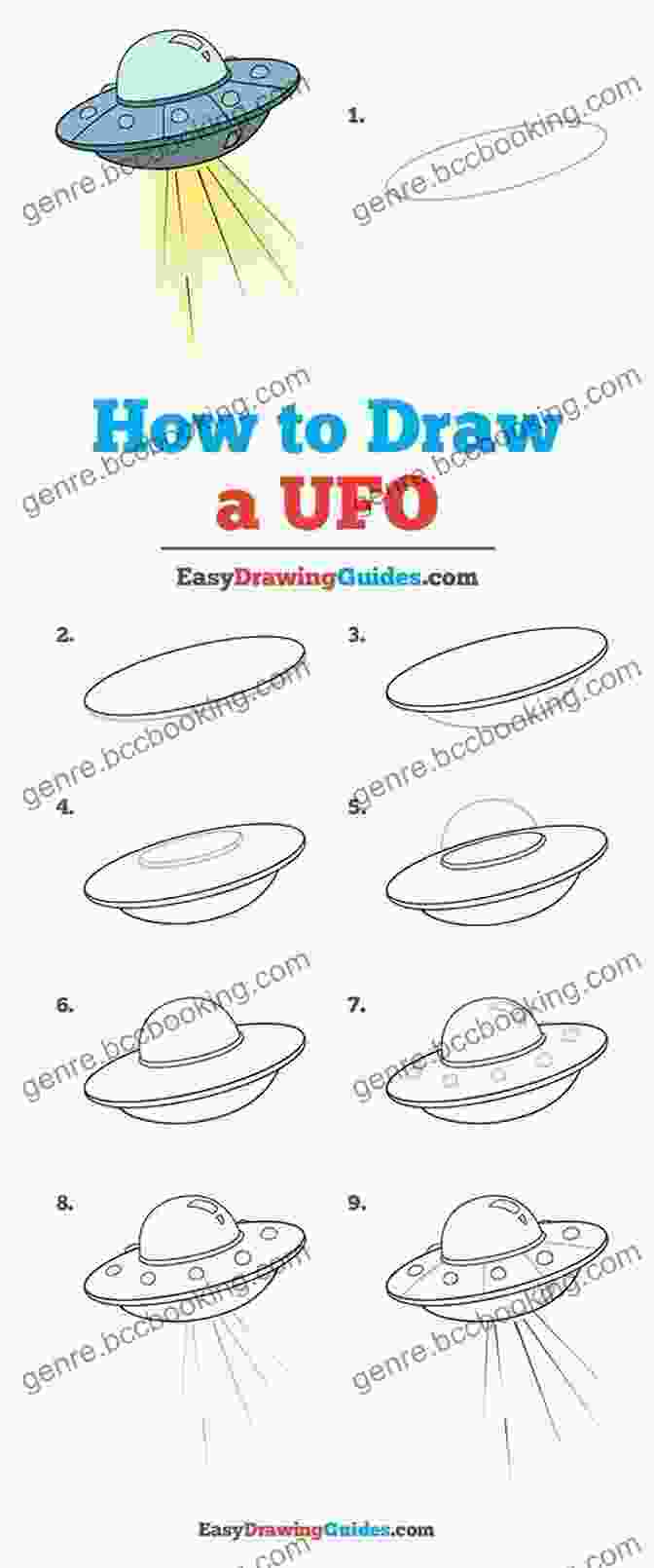 Step By Step Guide To Drawing UFOs Draw 50 Aliens: The Step By Step Way To Draw UFOs Galaxy Ghouls Milky Way Marauders And Other Extraterrestrial Creatures