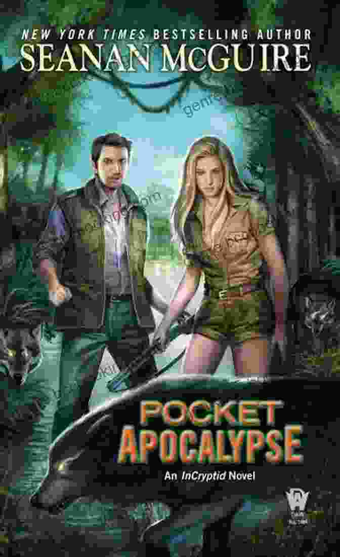 The Cover Of Pocket Apocalypse Incryptid By Seanan McGuire, Featuring A Mysterious Woman Surrounded By Strange Creatures. Pocket Apocalypse (InCryptid 4) Seanan McGuire